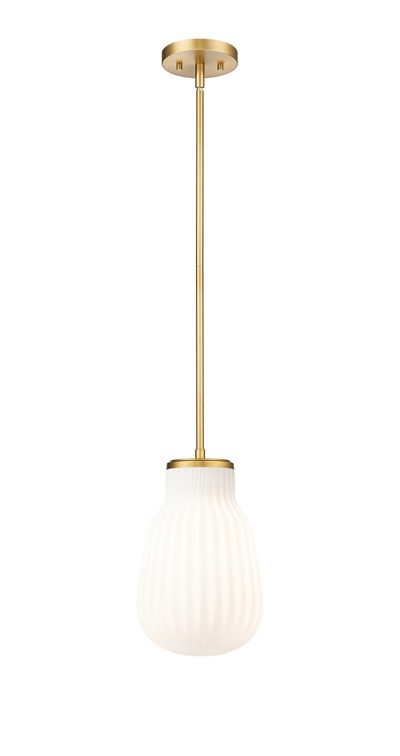 Newbury One Light Pendant in Modern Gold - available from The Lighting Shoppe, trusted by Canadian homeowners