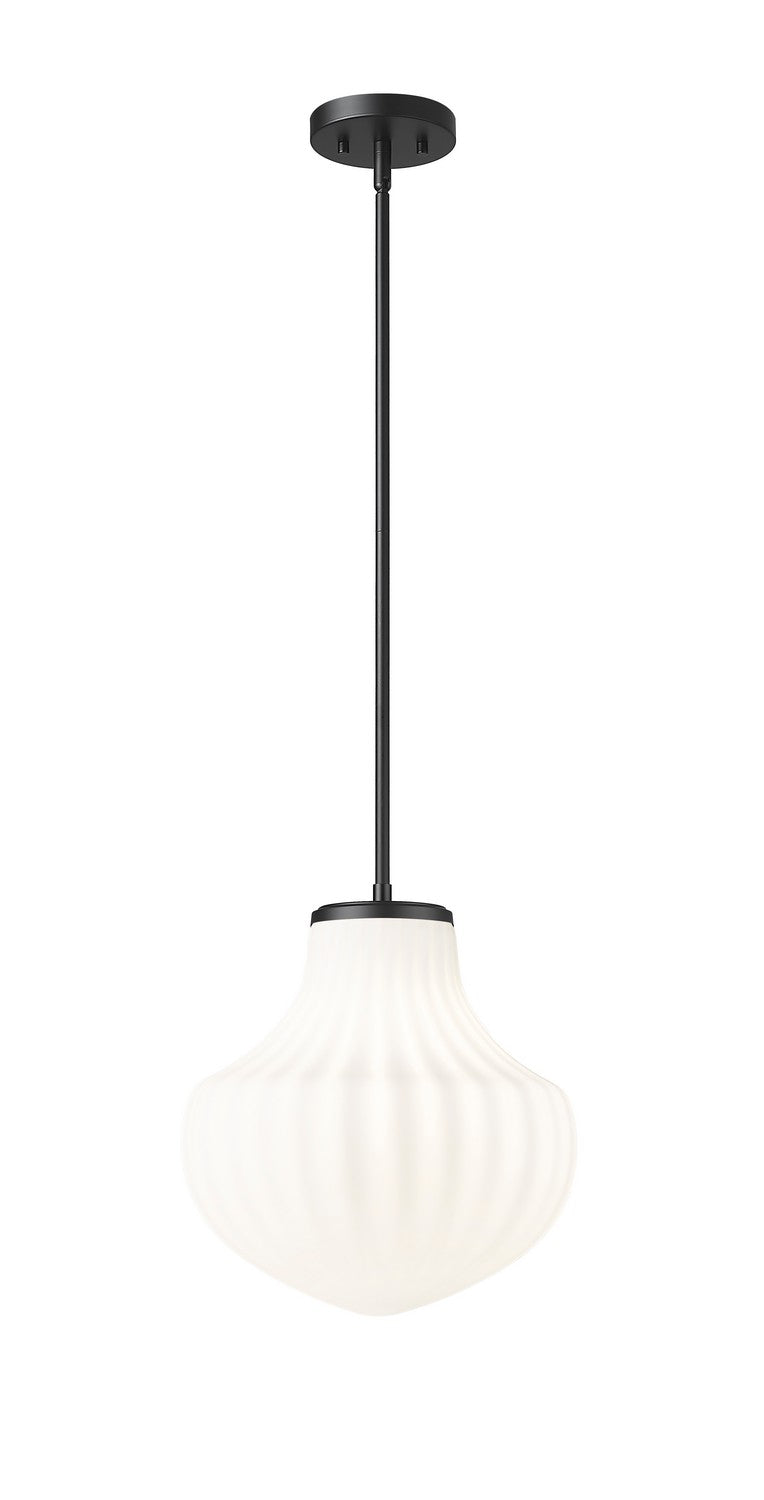 Newbury One Light Pendant in Matte Black - available from The Lighting Shoppe, trusted by Canadian homeowners