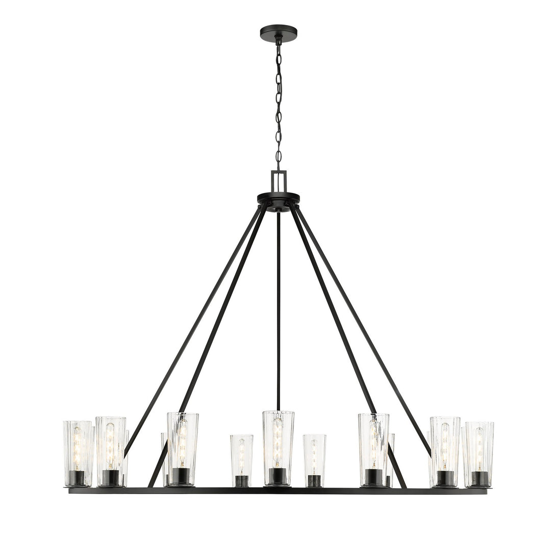 Z-Lite Canada - 826-15MB - 15 Light Chandelier - Titus - Matte Black