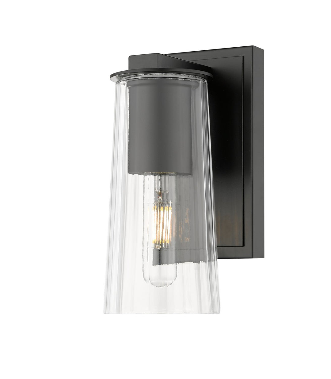 Titus One Light Wall Sconce in Matte Black - available from The Lighting Shoppe, trusted by Canadian homeowners