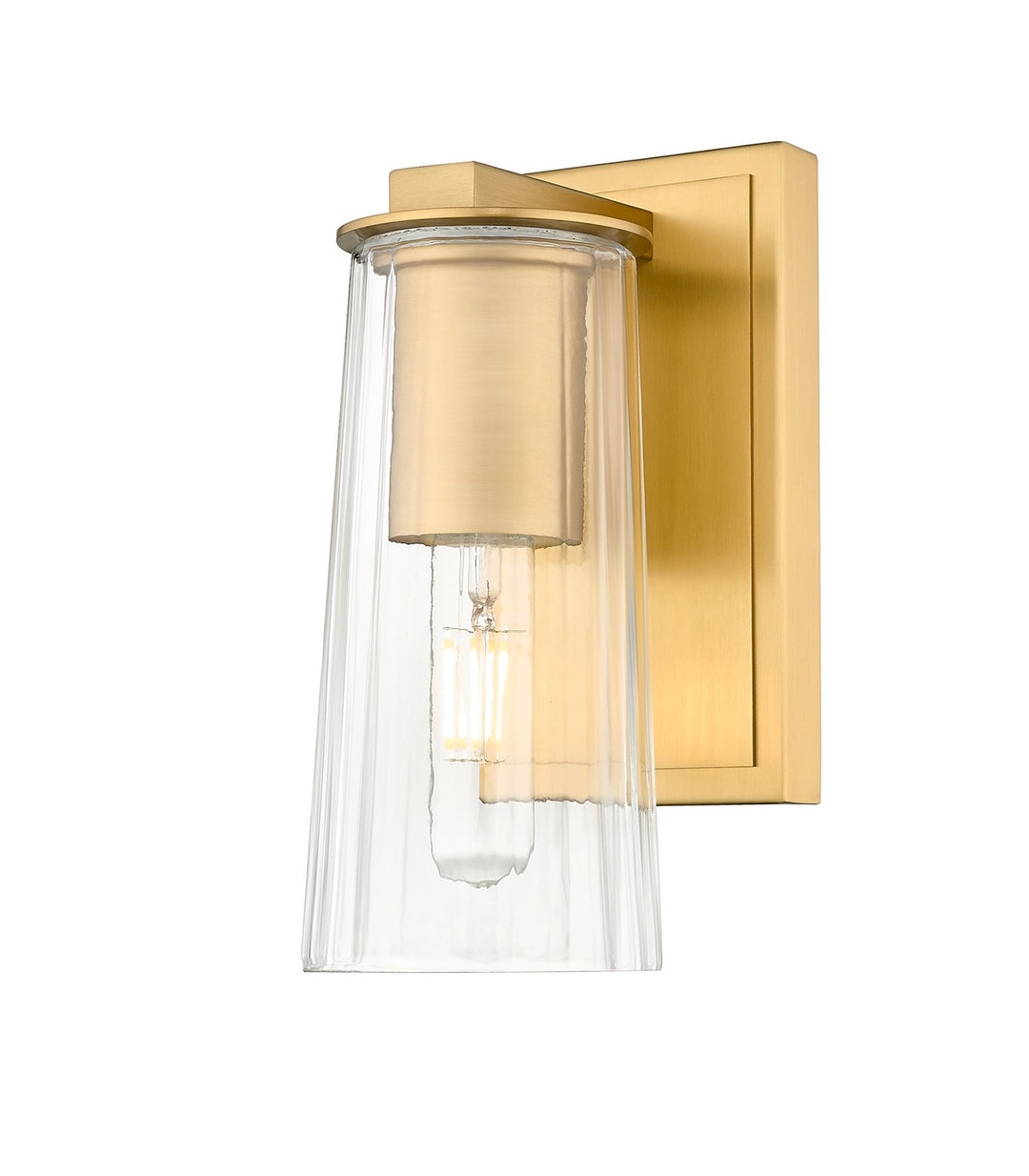 Titus One Light Wall Sconce in Modern Gold - available from The Lighting Shoppe, trusted by Canadian homeowners