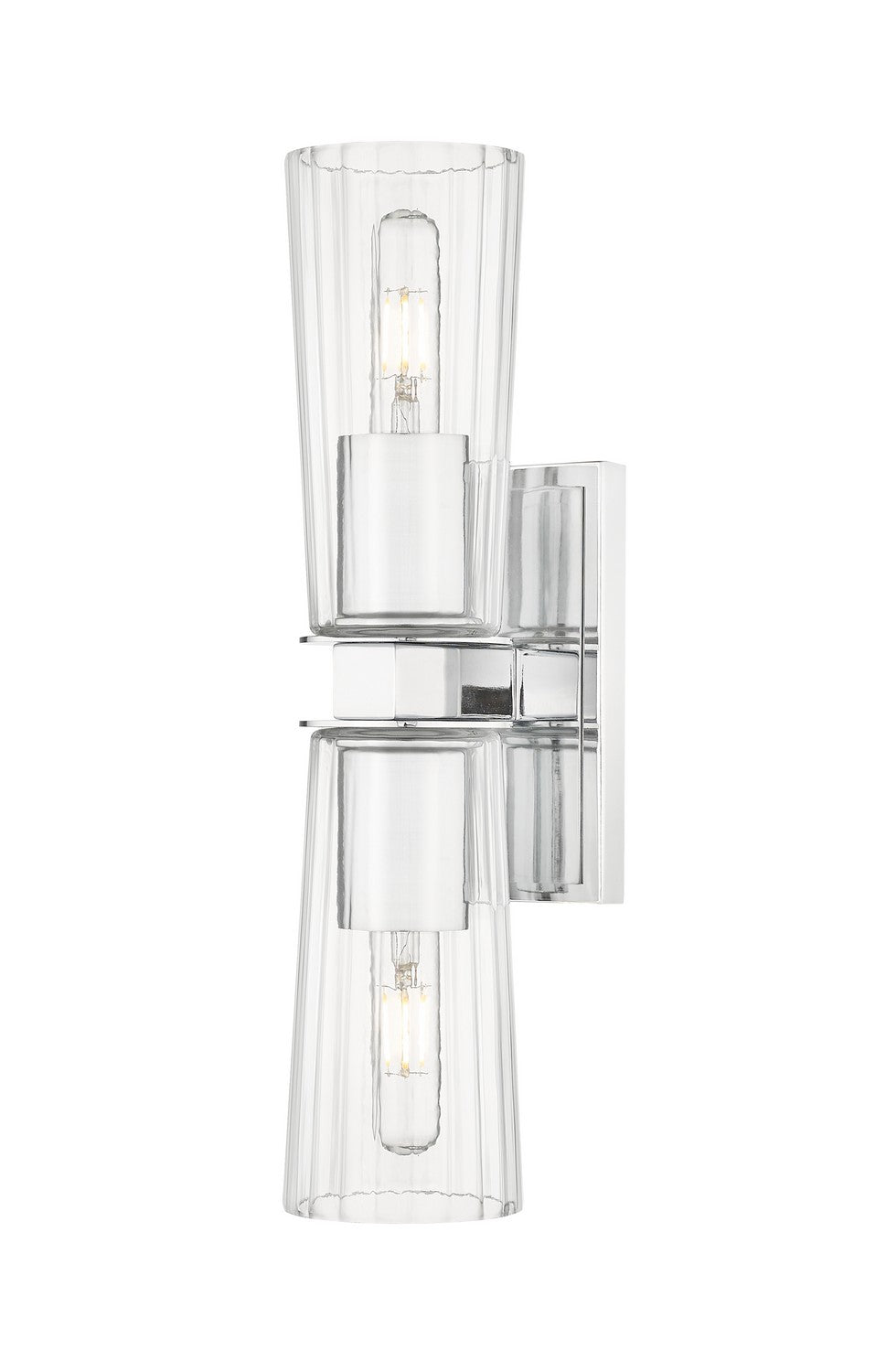 Titus Two Light Wall Sconce in Chrome - available from The Lighting Shoppe, trusted by Canadian homeowners