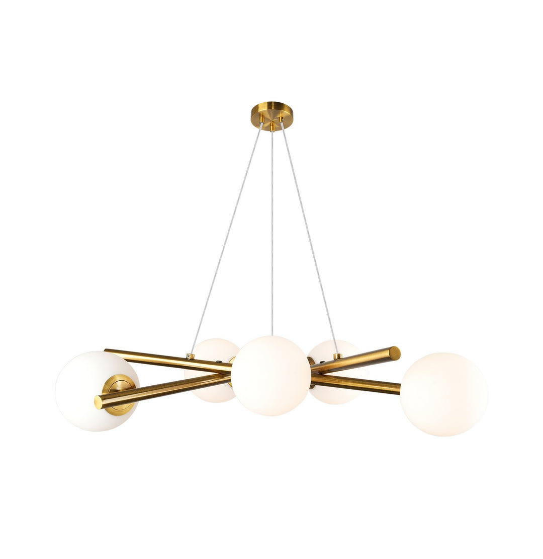 Artcraft Canada - AC11976BR - Six Light Chandelier - Modena - Plated Brushed Brass