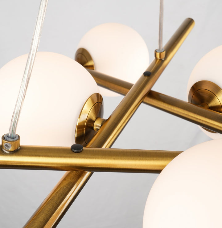 Artcraft Canada - AC11976BR - Six Light Chandelier - Modena - Plated Brushed Brass