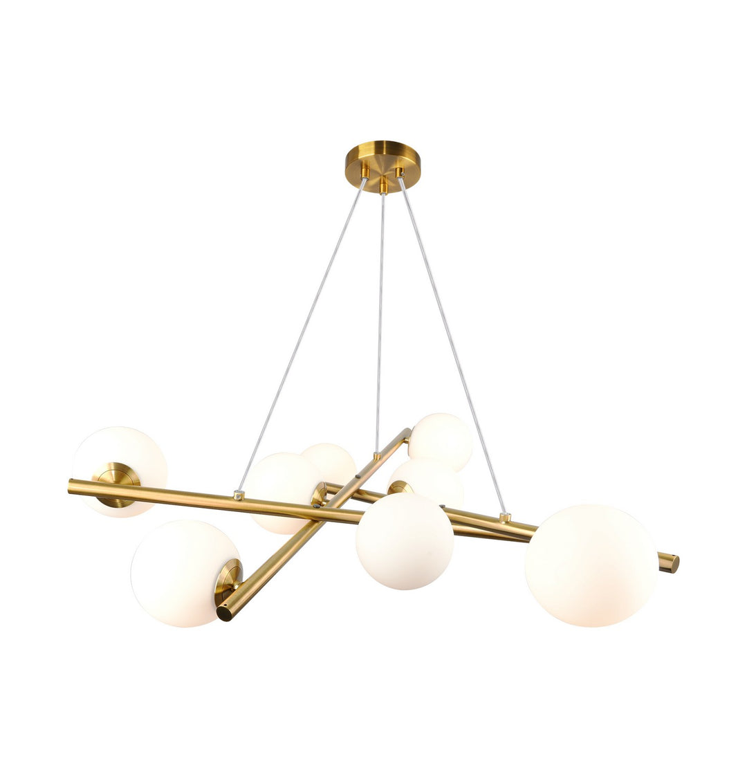 Artcraft Canada - AC11979BR - Nine Light Chandelier - Modena - Plated Brushed Brass