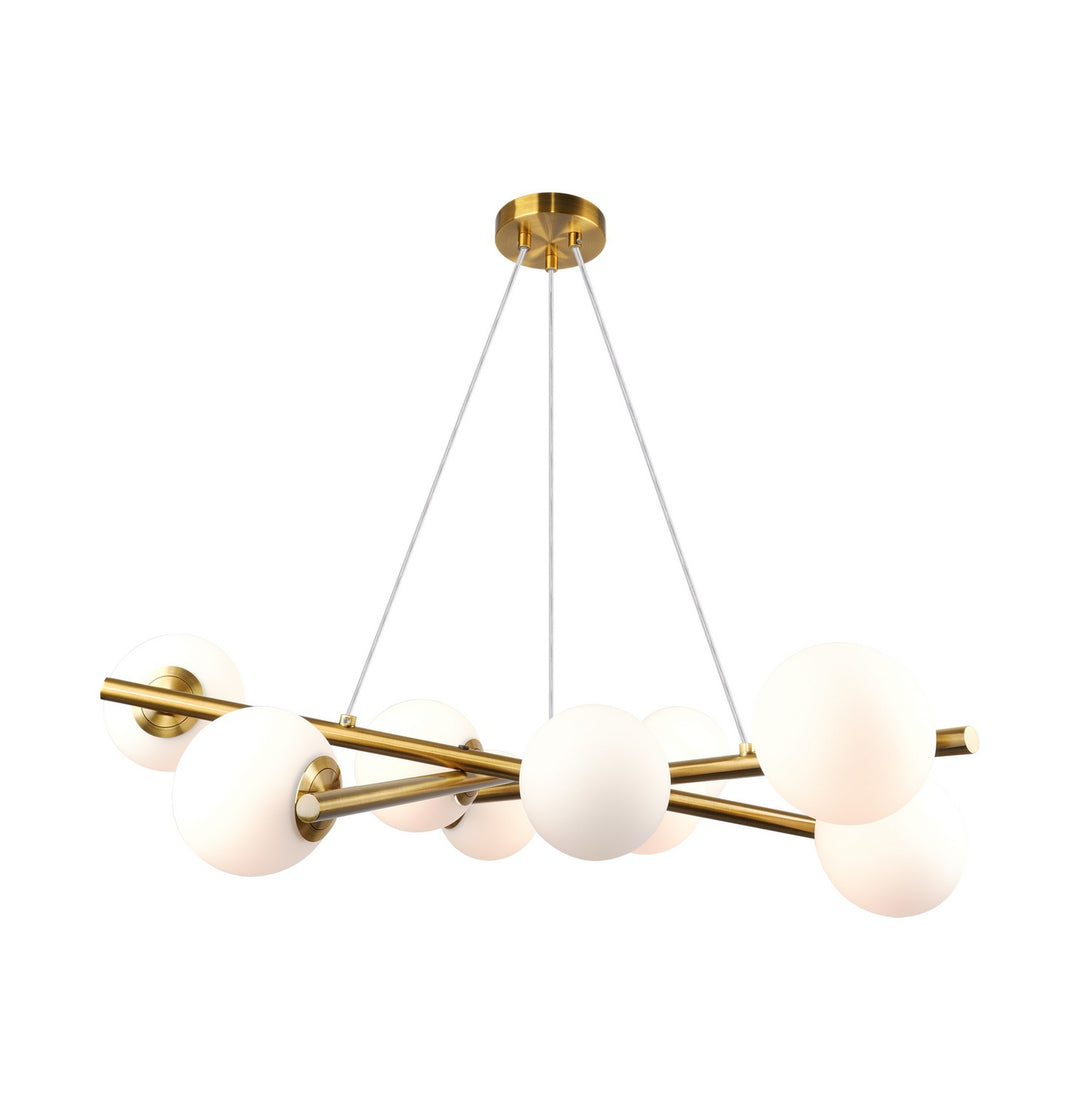 Artcraft Canada - AC11979BR - Nine Light Chandelier - Modena - Plated Brushed Brass