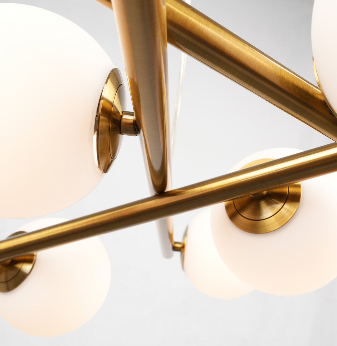 Artcraft Canada - AC11979BR - Nine Light Chandelier - Modena - Plated Brushed Brass