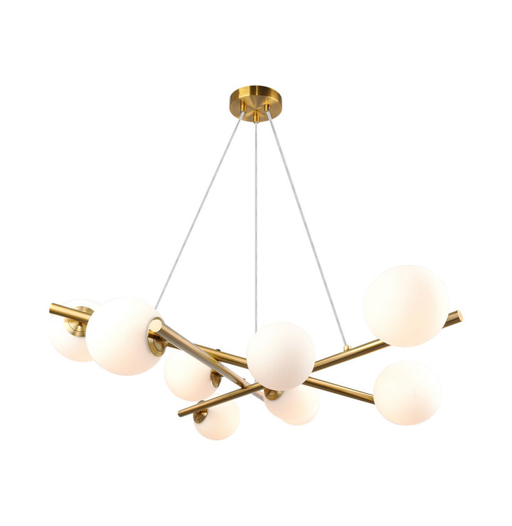 Artcraft Canada - AC11979BR - Nine Light Chandelier - Modena - Plated Brushed Brass