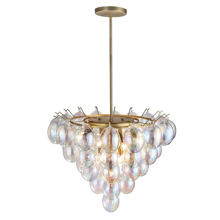 Artcraft Canada - AC11994LU - 13 Light Chandelier - Globo - Brushed Brass, Iridescent
