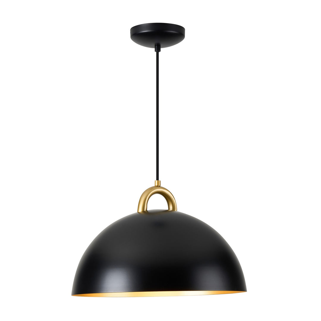 Artcraft Canada - AC12001BB - One Light Pendant - Pantheon - Black, Rust Brass