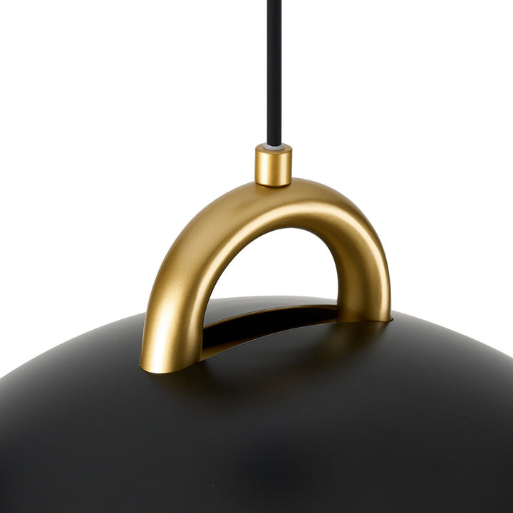 Artcraft Canada - AC12001BB - One Light Pendant - Pantheon - Black, Rust Brass