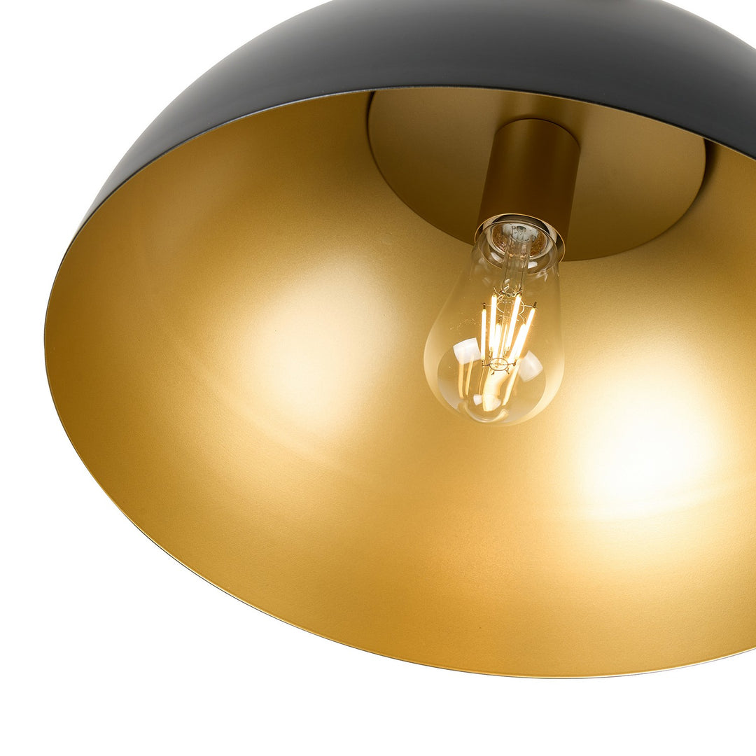 Artcraft Canada - AC12001BB - One Light Pendant - Pantheon - Black, Rust Brass