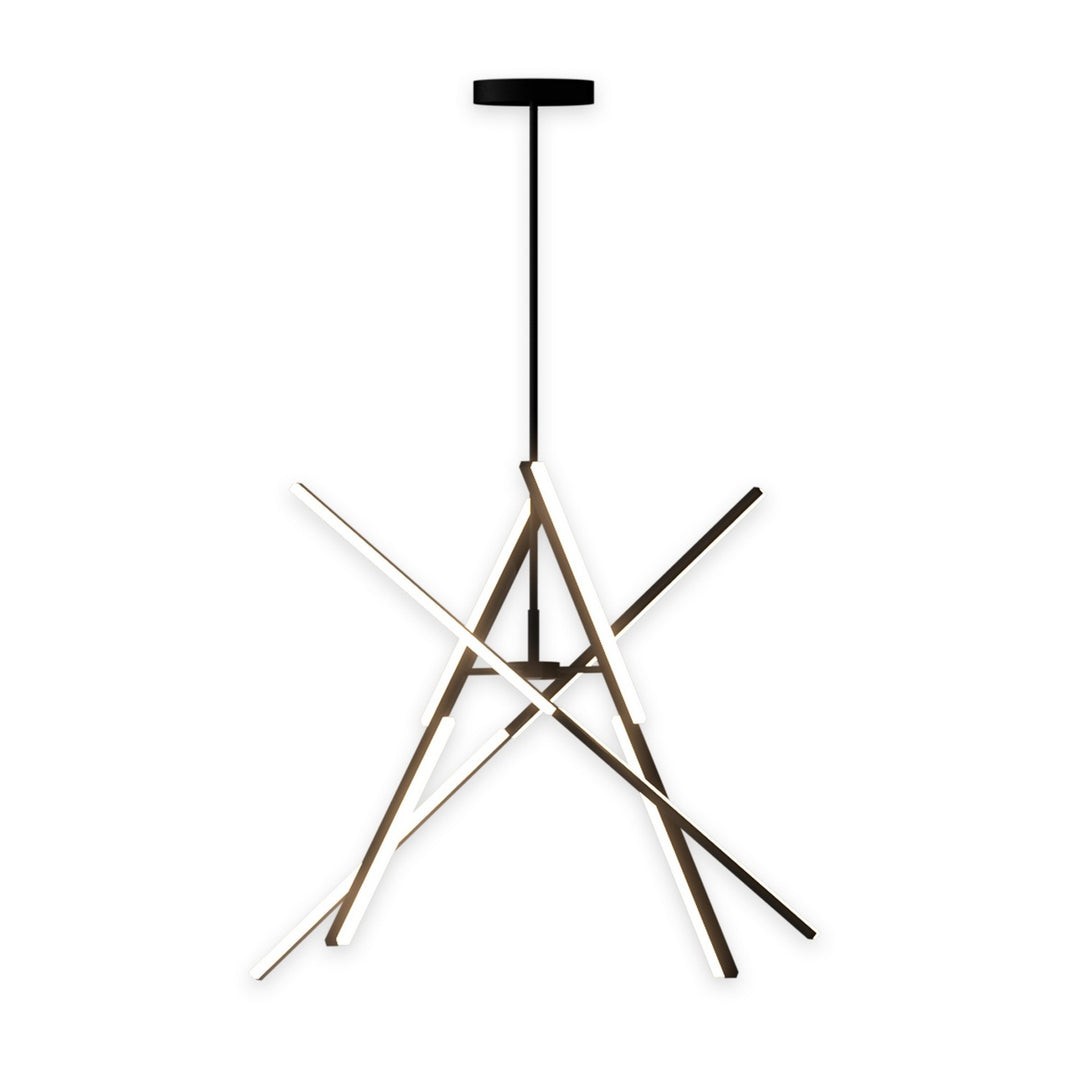 Stix LED Chandelier in Black - available from The Lighting Shoppe, trusted by Canadian homeowners