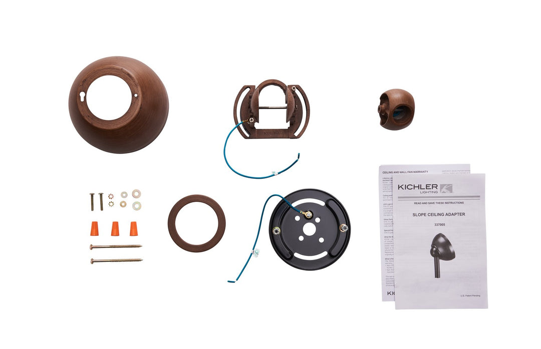 Kichler Canada - 337005WN - Slope Adapter - Accessory - Walnut