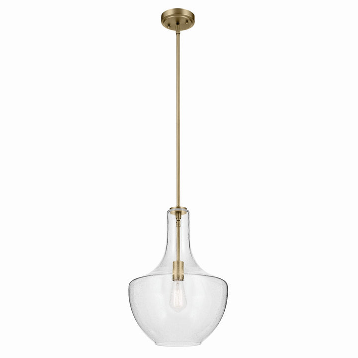 Kichler Canada - 42046NBRCS - One Light Pendant - Everly - Natural Brass