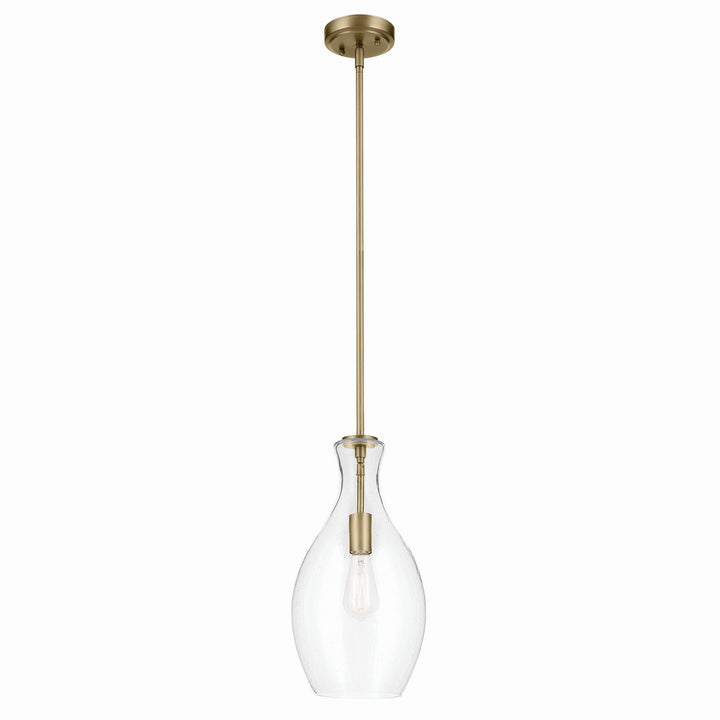 Kichler Canada - 42047NBRCS - One Light Pendant - Everly - Natural Brass
