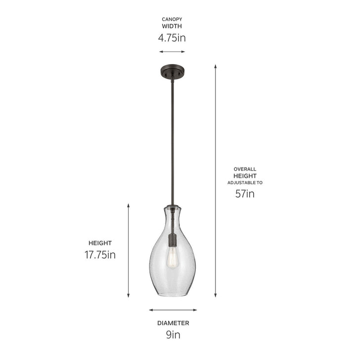 Kichler Canada - 42047OZCS - One Light Pendant - Everly - Olde Bronze