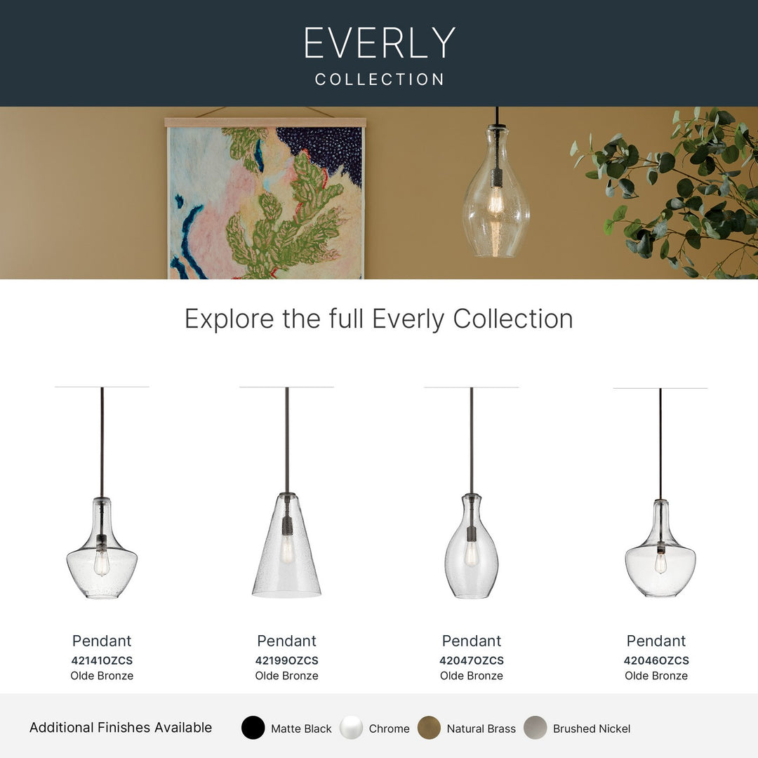 Kichler Canada - 42047OZCS - One Light Pendant - Everly - Olde Bronze