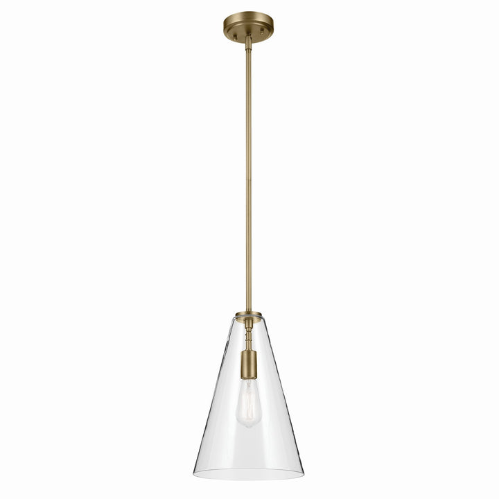 Kichler Canada - 42199NBR - One Light Pendant - Everly - Natural Brass
