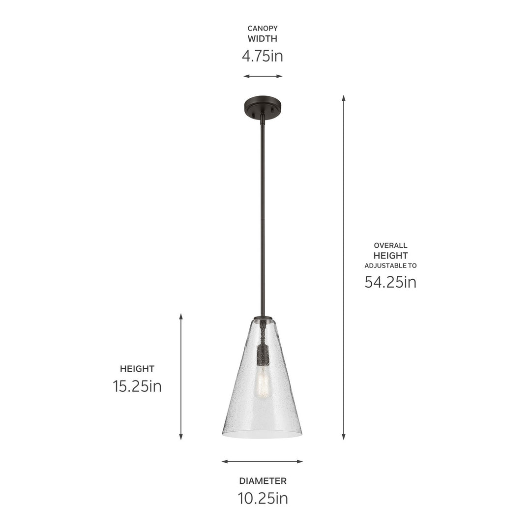 Kichler Canada - 42199OZCS - One Light Pendant - Everly - Olde Bronze