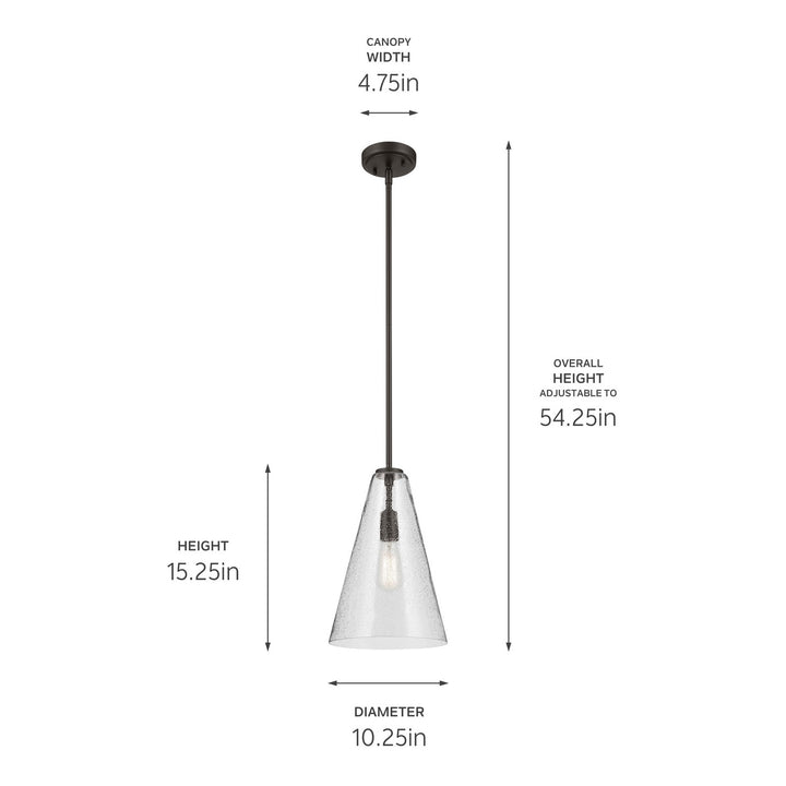 Kichler Canada - 42199OZCS - One Light Pendant - Everly - Olde Bronze