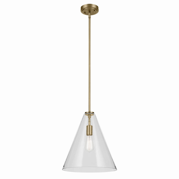 Kichler Canada - 42200NBR - One Light Pendant - Everly - Natural Brass