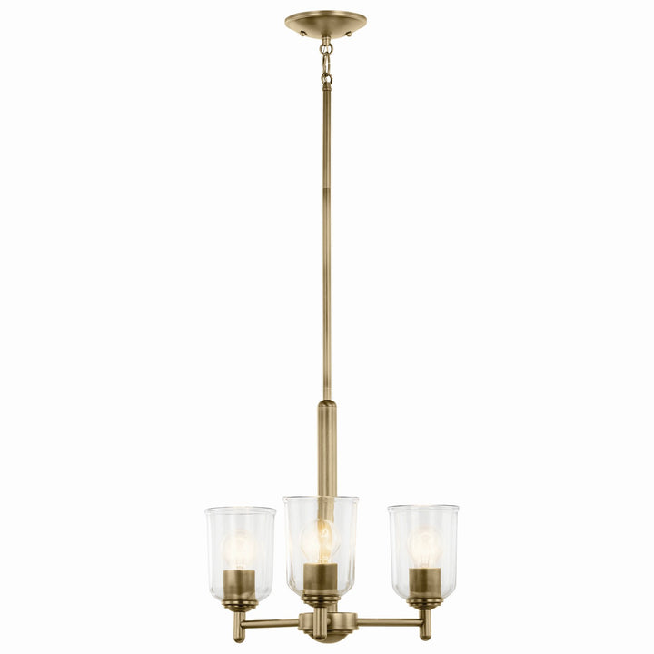 Kichler Canada - 43670NBRCLR - Three Light Mini Chandelier - Shailene - Natural Brass