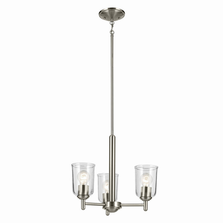 Kichler Canada - 43670NICLR - Three Light Mini Chandelier - Shailene - Brushed Nickel