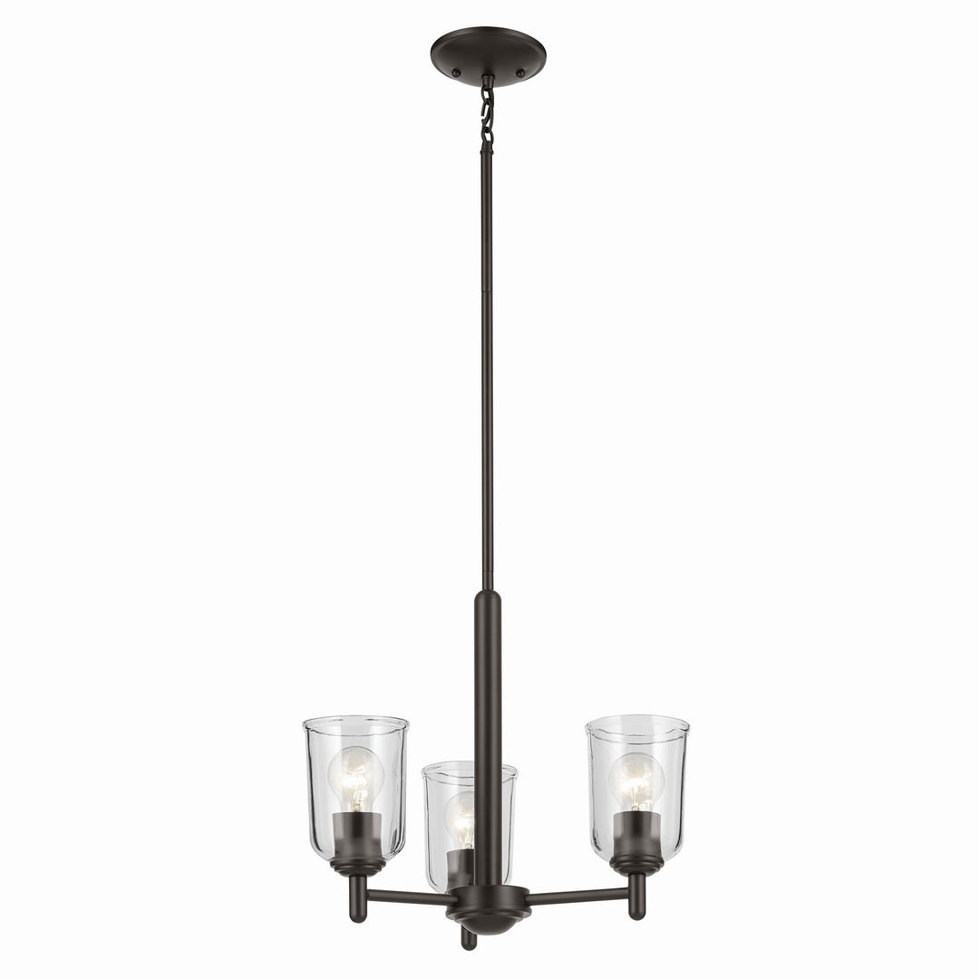 Kichler Canada - 43670OZCLR - Three Light Mini Chandelier - Shailene - Olde Bronze