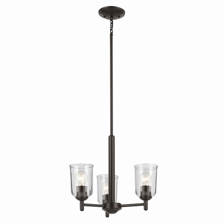 Kichler Canada - 43670OZCLR - Three Light Mini Chandelier - Shailene - Olde Bronze