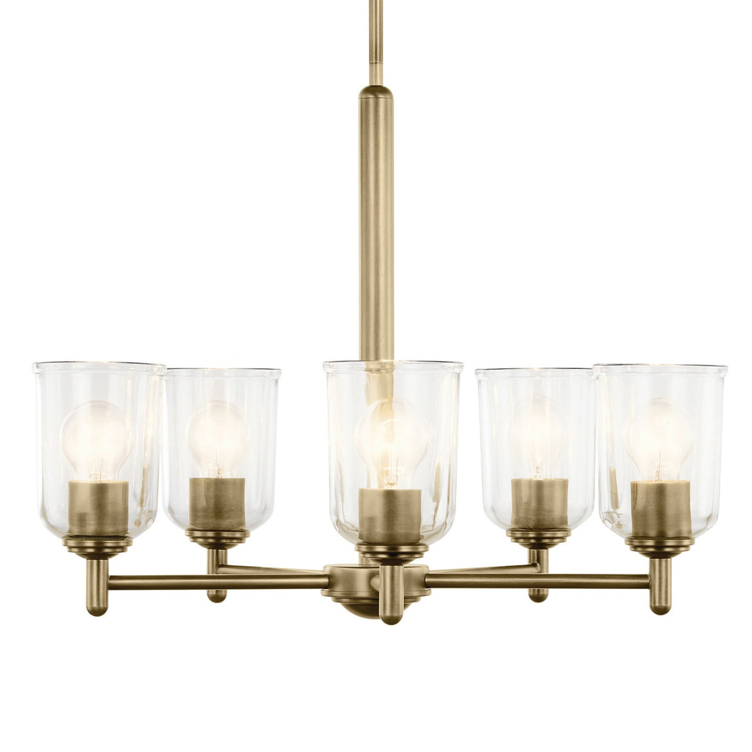 Kichler Canada - 43671NBRCLR - Five Light Chandelier - Shailene - Natural Brass