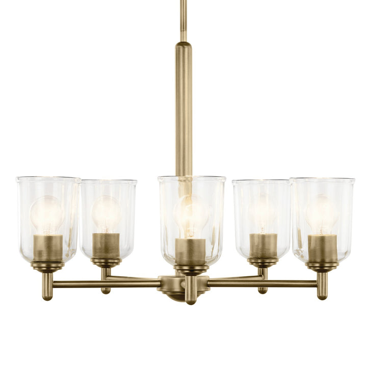 Kichler Canada - 43671NBRCLR - Five Light Chandelier - Shailene - Natural Brass