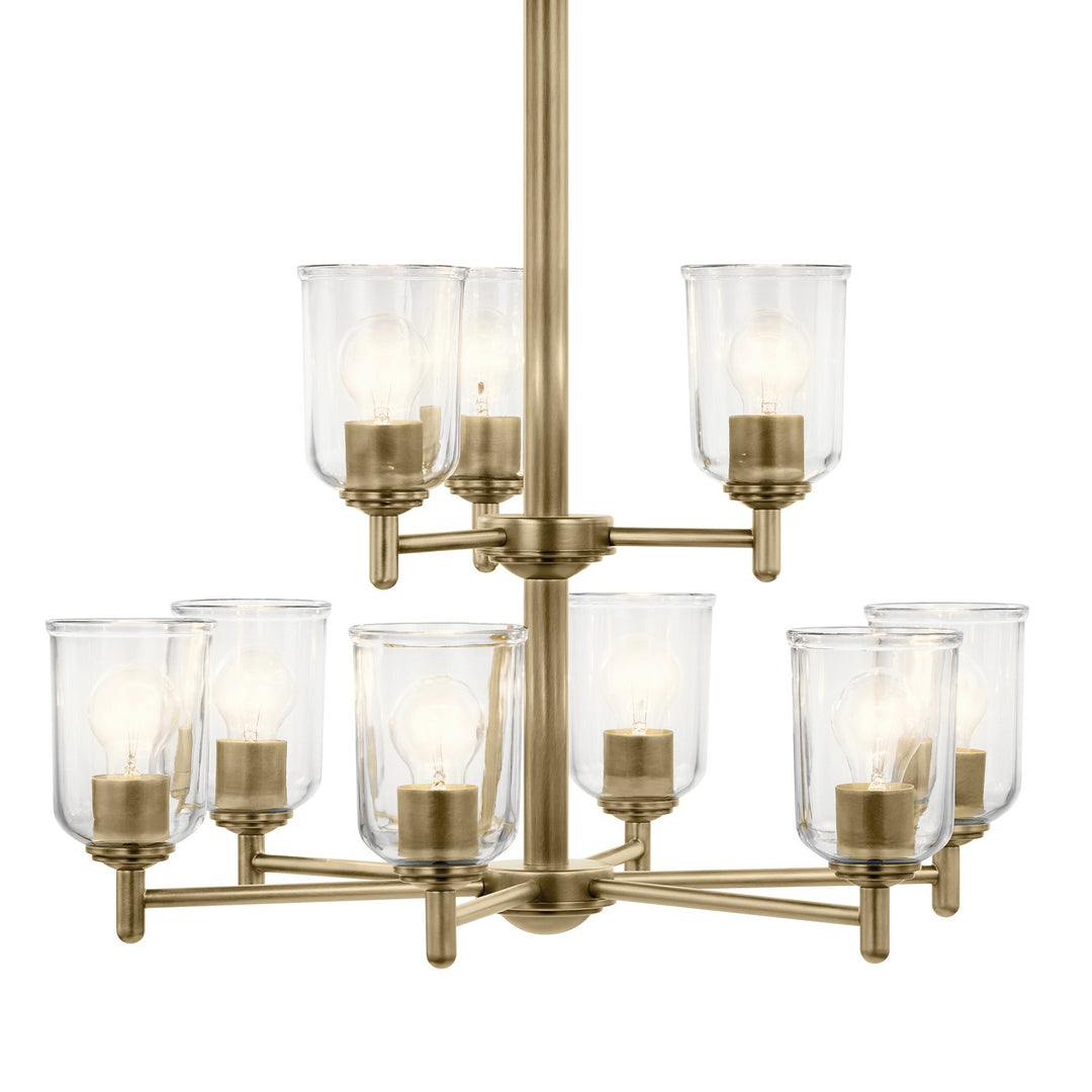 Kichler Canada - 43672NBRCLR - Nine Light Chandelier - Shailene - Natural Brass