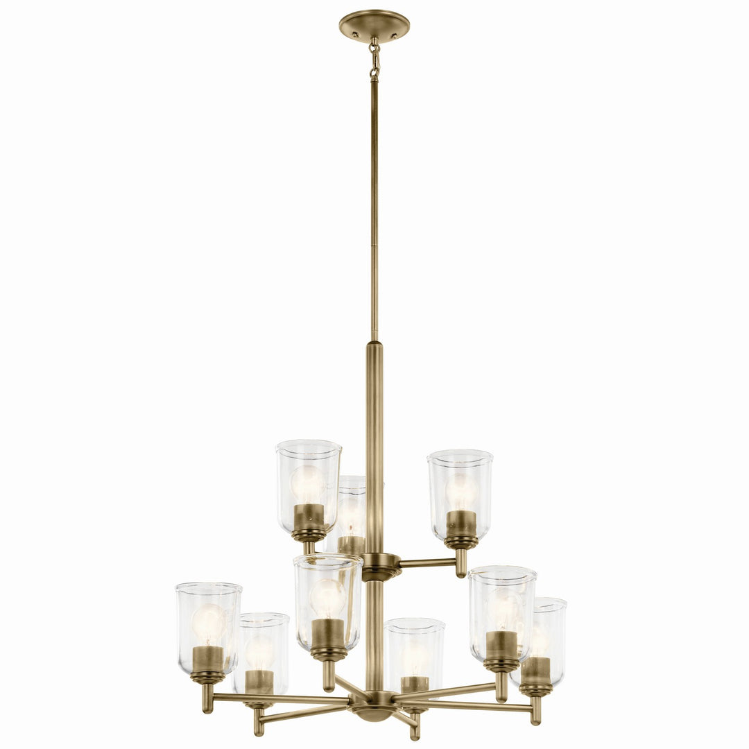 Kichler Canada - 43672NBRCLR - Nine Light Chandelier - Shailene - Natural Brass