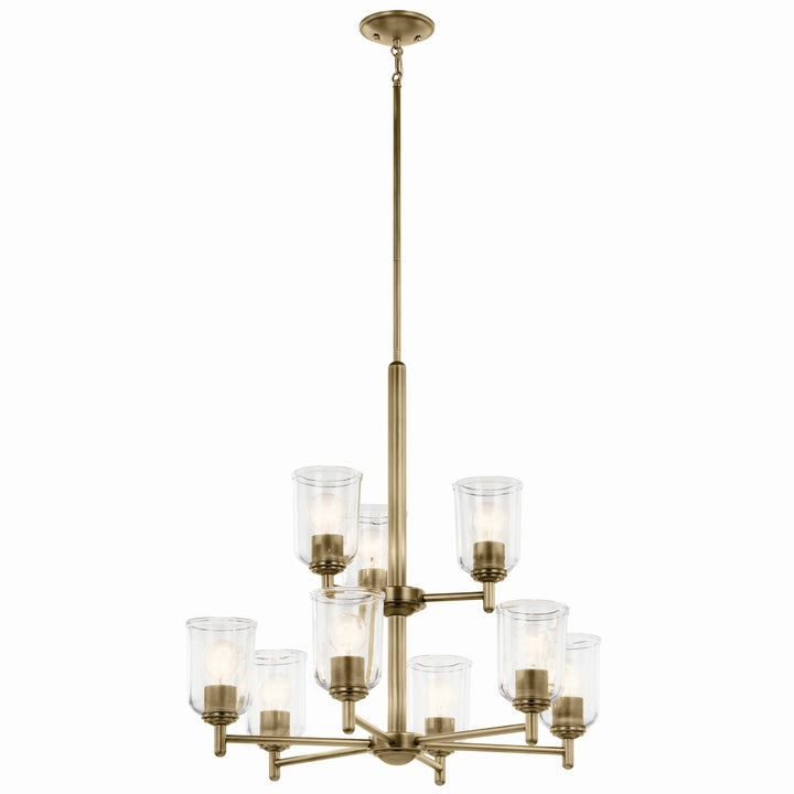 Kichler Canada - 43672NBRCLR - Nine Light Chandelier - Shailene - Natural Brass