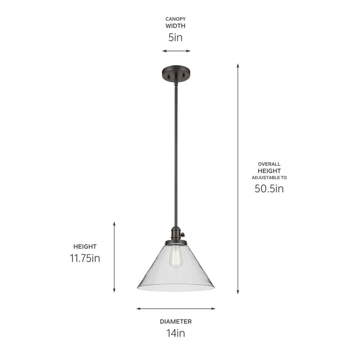 Kichler Canada - 43905OZ - One Light Pendant - Avery - Olde Bronze