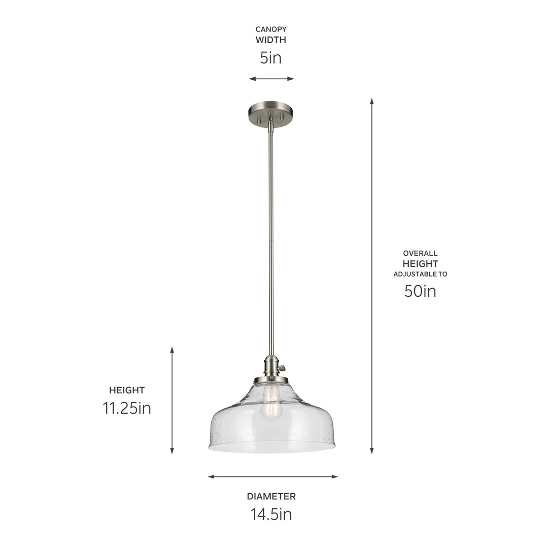 Kichler Canada - 43906NI - One Light Pendant - Avery - Brushed Nickel