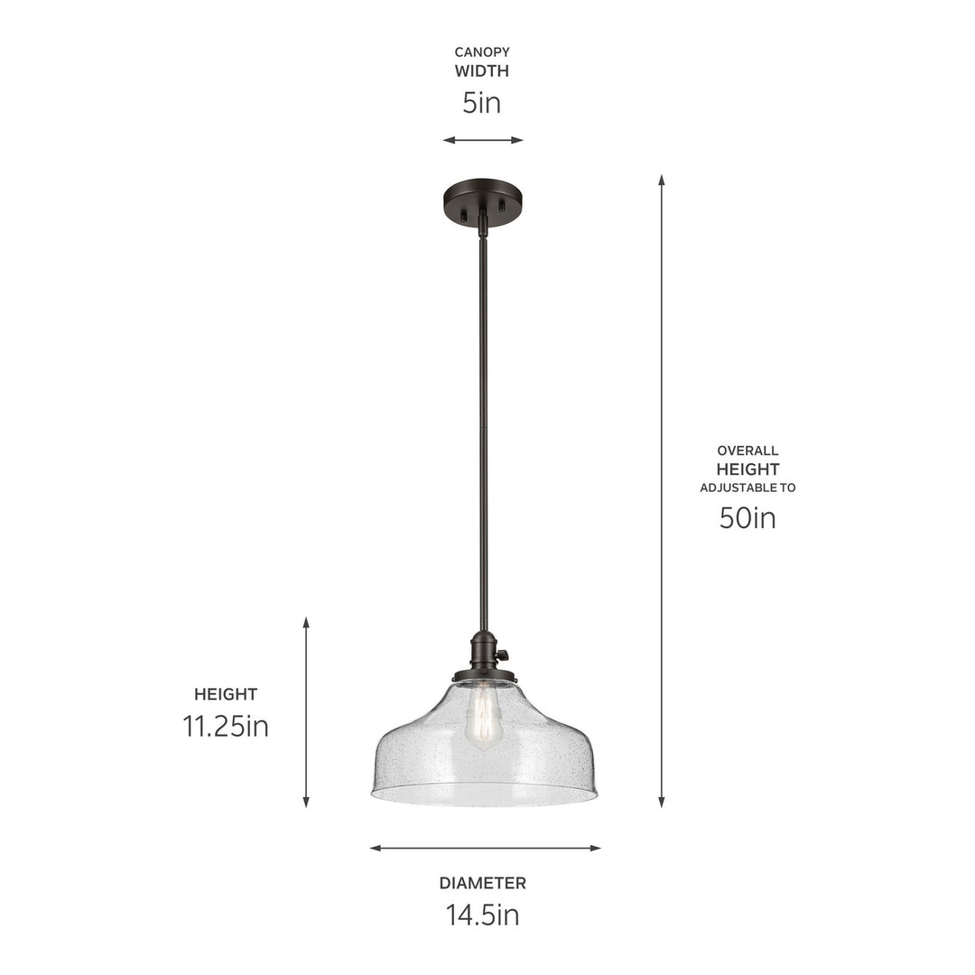 Kichler Canada - 43906OZ - One Light Pendant - Avery - Olde Bronze