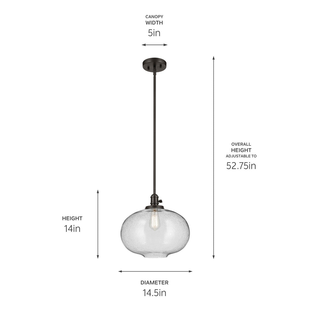 Kichler Canada - 43911OZ - One Light Pendant - Avery - Olde Bronze