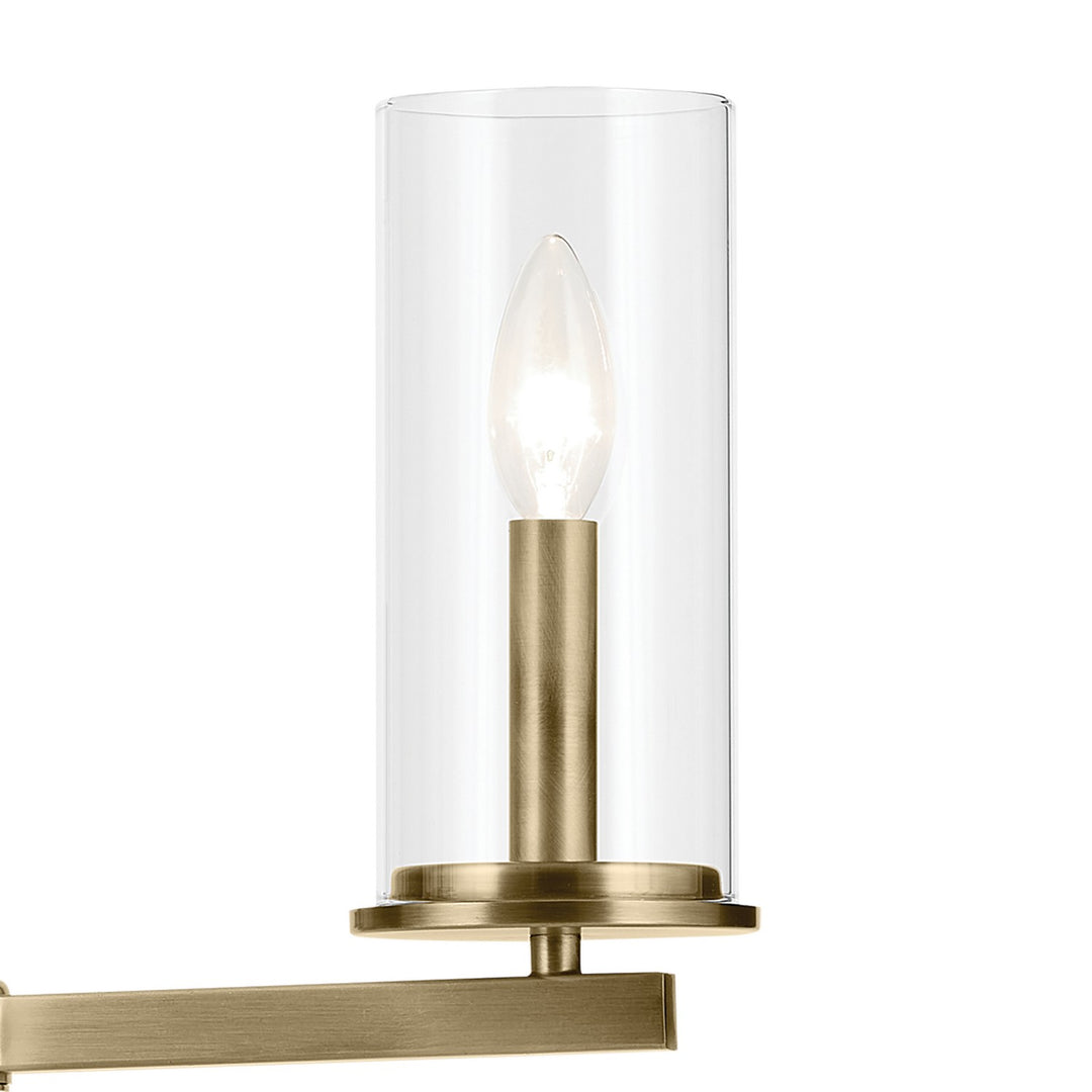 Kichler Canada - 43997NBR - Three Light Chandelier - Crosby - Natural Brass