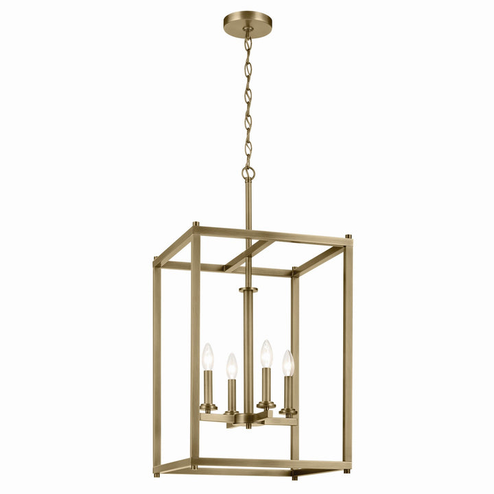 Kichler Canada - 43998NBR - Four Light Foyer Pendant - Crosby - Natural Brass