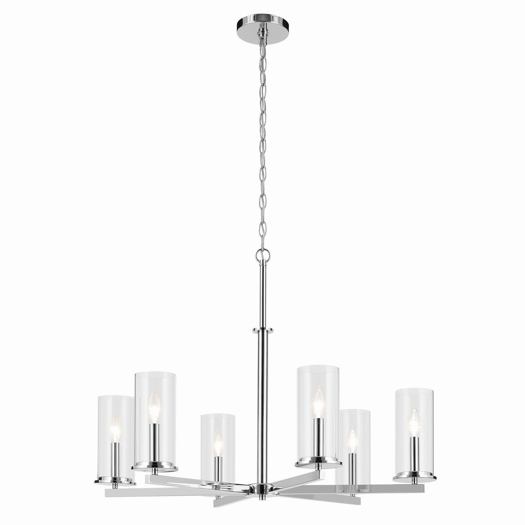 Kichler Canada - 44013CH - Six Light Chandelier - Crosby - Chrome