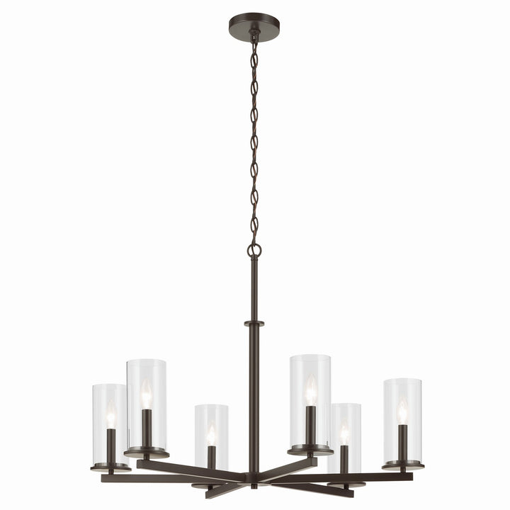 Kichler Canada - 44013OZ - Six Light Chandelier - Crosby - Olde Bronze