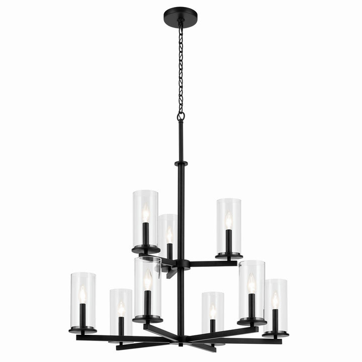 Kichler Canada - 44014BK - Nine Light Chandelier - Crosby - Black