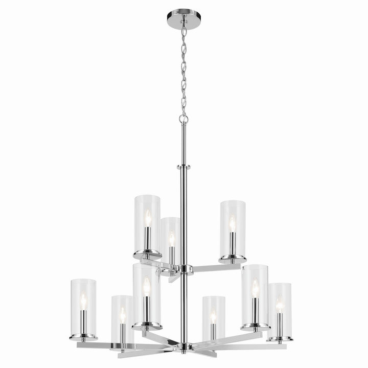 Kichler Canada - 44014CH - Nine Light Chandelier - Crosby - Chrome