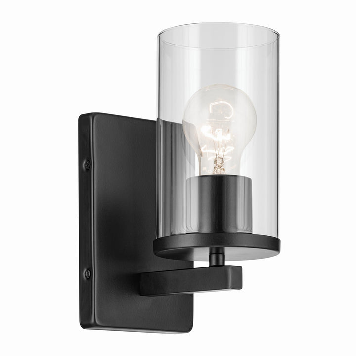 Kichler Canada - 45495BKCLR - One Light Wall Sconce - Crosby - Black