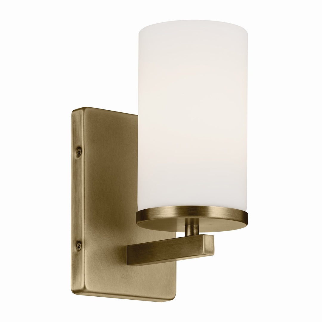 Kichler Canada - 45495NBR - One Light Wall Sconce - Crosby - Natural Brass