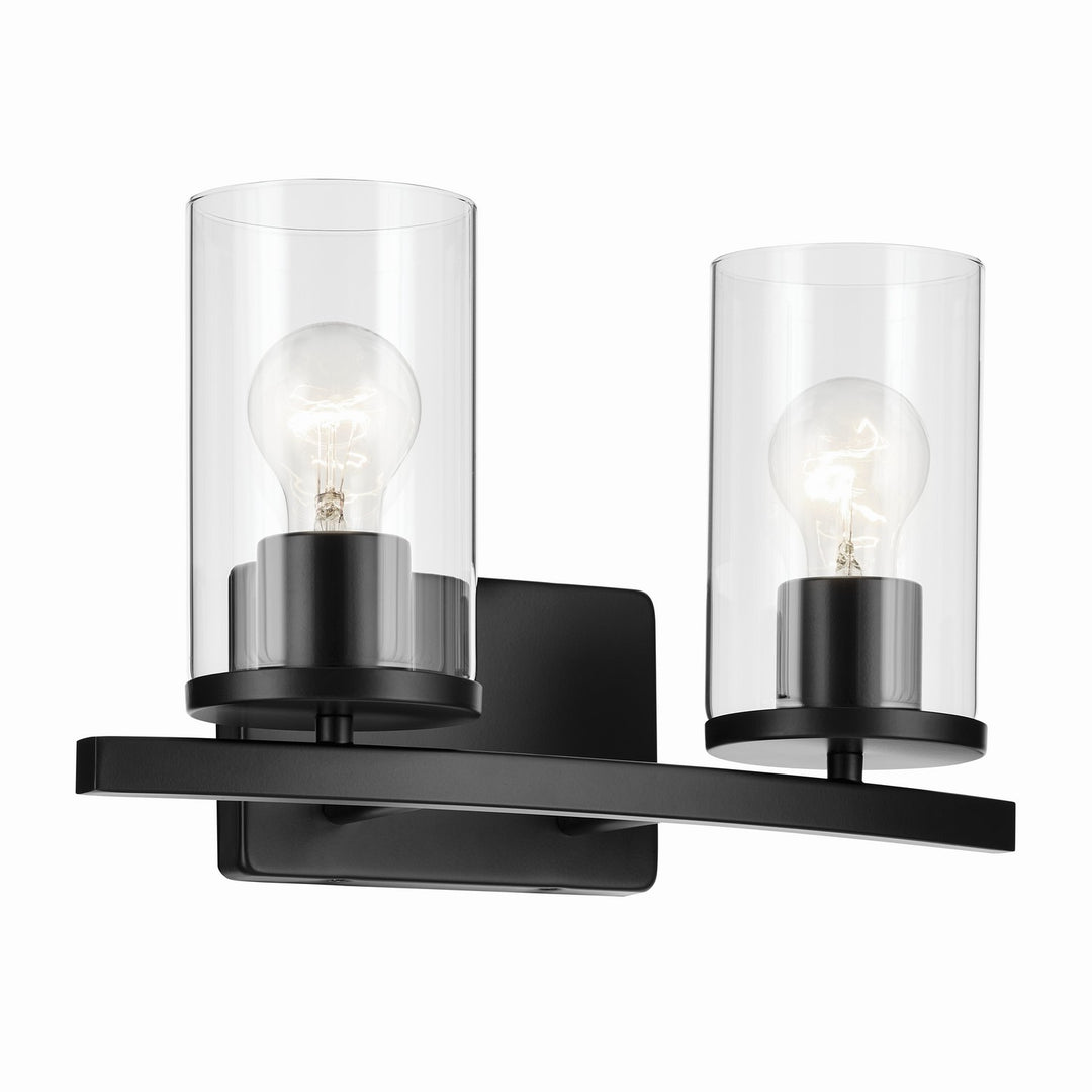 Kichler Canada - 45496BKCLR - Two Light Bath - Crosby - Black