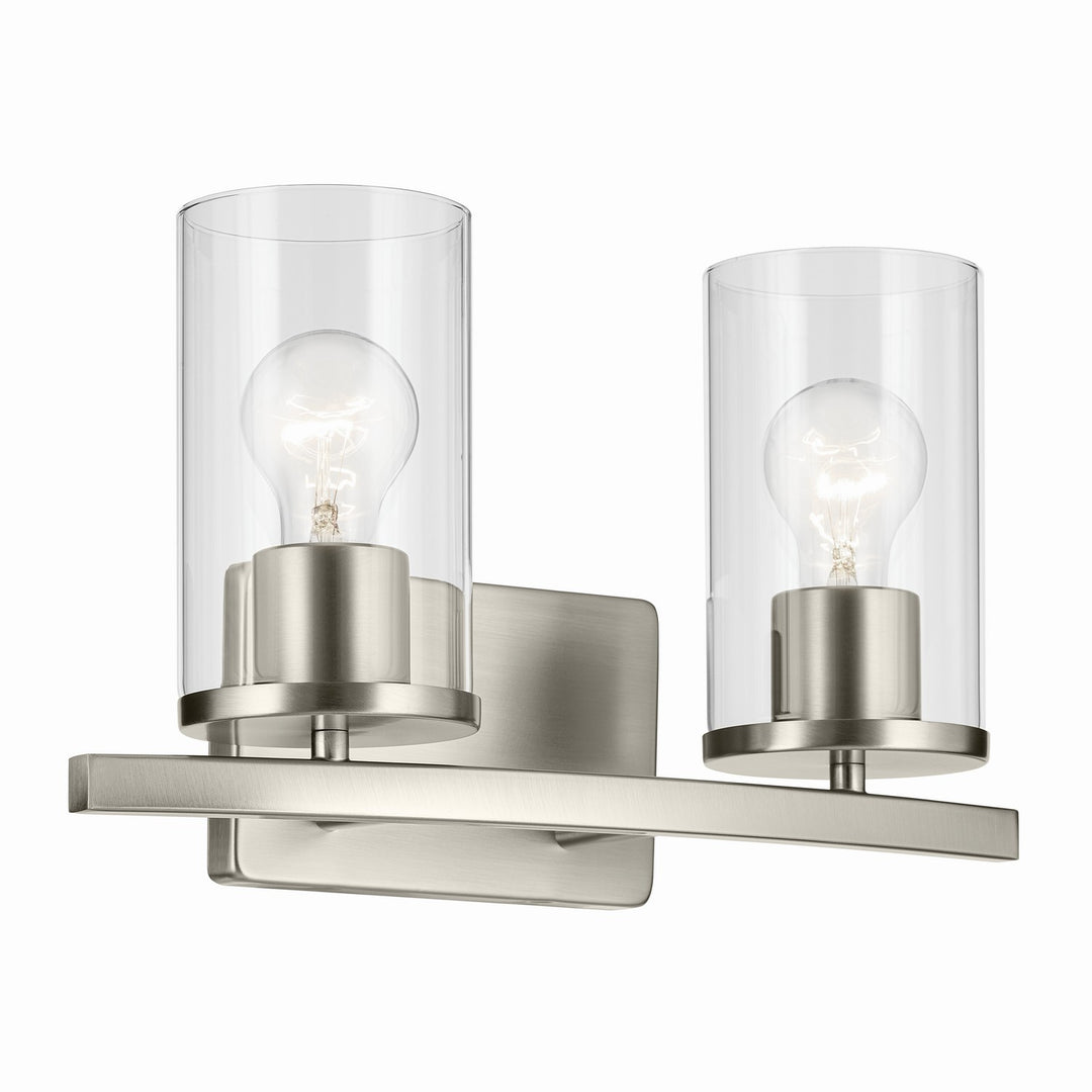 Kichler Canada - 45496NICLR - Two Light Bath - Crosby - Brushed Nickel