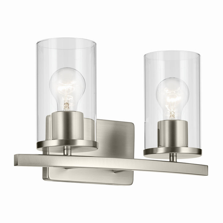 Kichler Canada - 45496NICLR - Two Light Bath - Crosby - Brushed Nickel